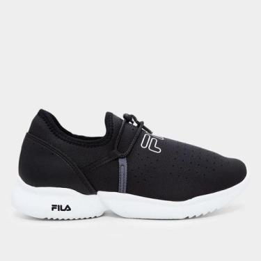 Imagem de Tênis Infantil Fila Play, Preto, Branco, 33