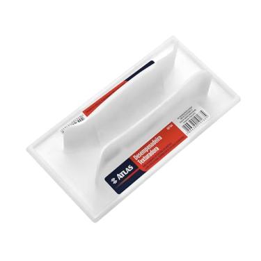 Imagem de Atlas - Desempenadeira Plástica Pequena para Acabamento de Texturas Decorativas, Tamanho 16x8cm