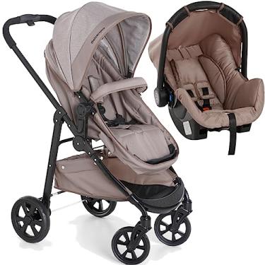 Imagem de Carrinho de Bebe Galzerano Olympus com Bebe Conforto Chocolate