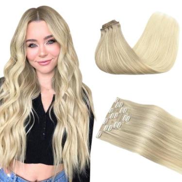 Imagem de Extensões de cabelo GOO GOO Clip em cabelo humano real 24 polegadas 16