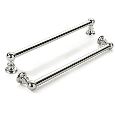 Imagem de khtumeware Pacote com 2 8 polegadas (203 mm) Gabinete de níquel polido central puxa ferragens sólidas de armário de cozinha resistente para gavetas, penteadeira, alça de banheiro