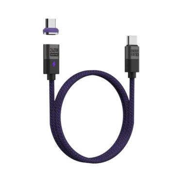 Imagem de Cabo Magnético USB C De Carregamento Rápido 240W PD3.1 5A Para iPhone 