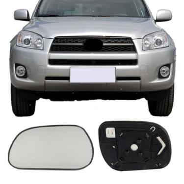 Imagem de Vidro de substituição do espelho lateral do motorista para Toyota RAV4 2006-2012, vidro retrovisor lateral esquerdo aquecido externo automotivo para Toyota RAV4 2006 2007 2008 2009 2010 2011 2012
