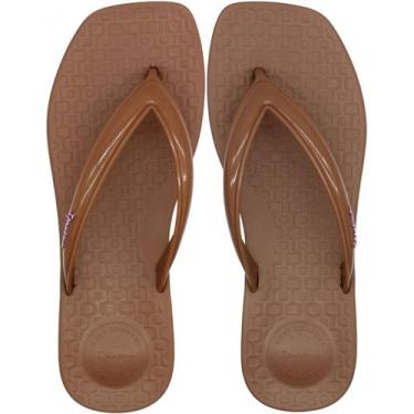 Imagem de Chinelo de Dedo Ipanema Pluma Super Leve Feminino, 36, Marrom