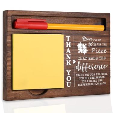 Imagem de Organizador de mesa de agradecimento, presente de apreciação motivacional para professores, mentores, profissionais de saúde, presente para aposentadoria, novo trabalho, aniversário, despedida