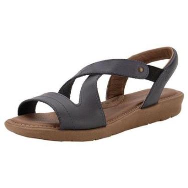 Imagem de Sandália Feminina Salto Baixo New Face - 39511-Feminino