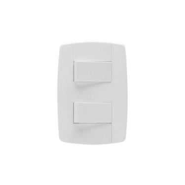 Imagem de Conjunto Interruptor Simples Duplo 250V Ilumi Lev