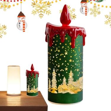 Imagem de Velas LED sem chama, Velas cônicas sem chama LED, Velas de chama tremeluzente, Luzes de chá led a pilhas velas castiçais elétricos, para decoração de casa, casamento, mesa