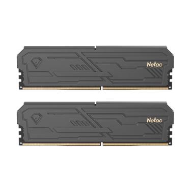 Imagem de Netac Kit DDR4 DRAM 32 GB (2 x 16 GB) 3200 MHz XMP 2.0 Dual Channel RAM CL16 (PC4-25600) 1,35 V 288 pinos atualizado, dissipador de calor de alumínio ideal para atualização de computador de jogos