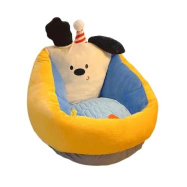 Imagem de SiaBiced Poltrona com Almofada, Sofá de 1 Lugar, Cadeira de Leitura Infantil para Ambientes Internos E Apartamentos, Amarelo