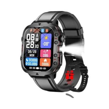 Imagem de Relógio Inteligente Militar Masculino Resistente À Água Com Lanterna L