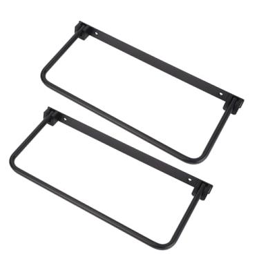 Imagem de Jiawu Rack de Sapato Fixado na Parede da Liga de Alumínio Resistente do Organizador do Armazenamento da Sapata Rv, Economia de Espaço para o Curso Rv, Durabilidade Duradoura (Preto)