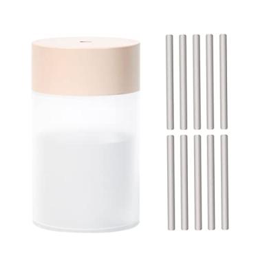 Imagem de Umidificador de Névoa com 10 PCs Cotonetes Recarga Palitos Algodão Substitutos Difusor Aromaterapia Sete Luzes Proteção Auto-Desligamento para Mesa Tr