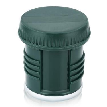 Imagem de Tampa de substituição compatível com Stanley Thermos Classic, boca larga isolada a vácuo 1,1 QT e acessórios de peça de tampa de garrafa de água de 2 QT, à prova de vazamento (verde)