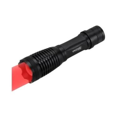 Imagem de Lanterna Tática LED Zoomável C8s Luz Branca Vermelha Verde 18650 USB P