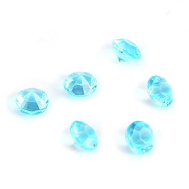 Imagem de Aoresac 1000 Peças 6mm Contas de Acrílico Transparente Enchimento de Vaso Decoração de Festa de Casamento Acessórios de Contas Faça você Mesmo, Enfeites Elegantes, Brilho para Casa e (Azul)