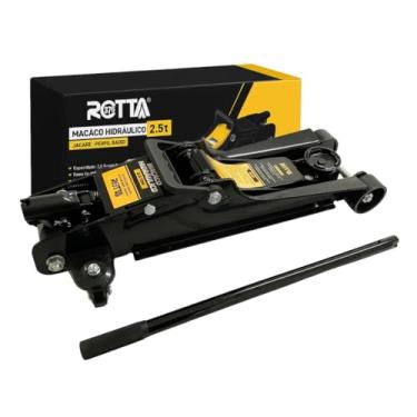 Imagem de Macaco Hidráulico Jacarezinho 2,5 Toneladas Para Carro Rebaixado Perfil Baixo Preto Rotta