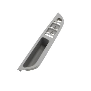 Imagem de LHD RHD Tampa do interruptor da janela do carro Maçaneta da porta Painel de apoio de braço Substituição da guarnição compatível com BMW Série 5 E60 E61 2006 2007 2008 2009 2010 51416983703(LHD Gray)