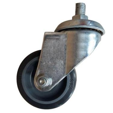 Imagem de Rodízio Rosca Giratória 3" Roda em Borracha termoplástica 70kg * 2174 