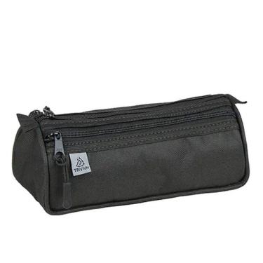 Imagem de Estojo Escolar Infantil Triplo TN1107 Preto - Triviun