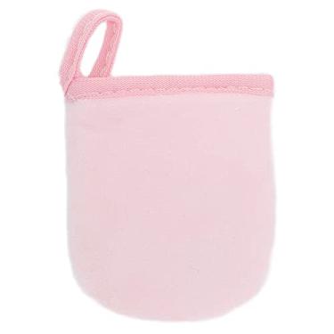 Imagem de CUOFYUNL Luva Autobronzeadora de Microfibra Lavável Loção Bronzeadora Mousse Luvas Aplicadoras Rosa