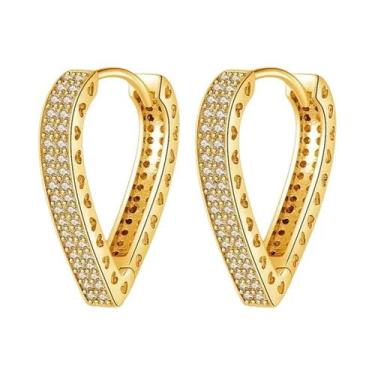 Imagem de Brincos De Argola Minimalistas Em Prata Esterlina 925 Com Fecho De Zir