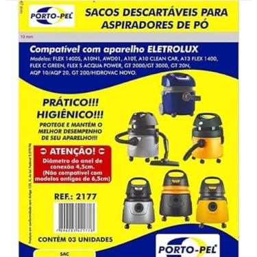 Imagem de Sacos Para Aspirador De Pó Aqua Power Aqp10 Awd01 3 Unidades