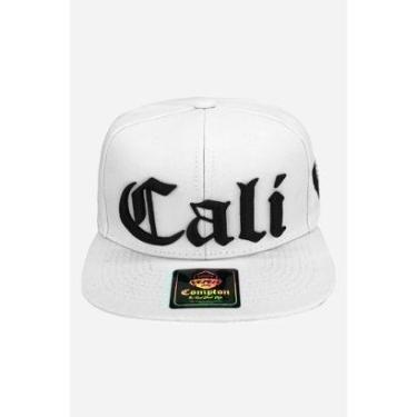 Imagem de Boné Compton Aba Reta Snapback Cali Branco-Unissex