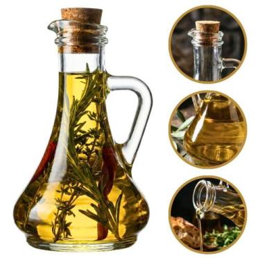 Imagem de Galheteiro de Vidro Mimo Style 250ml Porta Azeite com Rolha de Cortiça