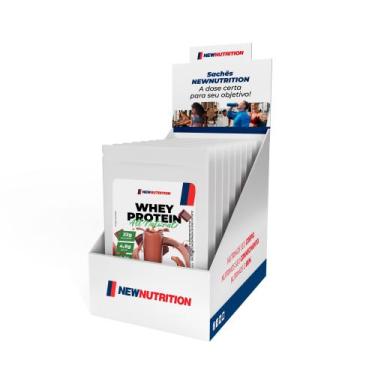 Imagem de Display com 10 Sachês Whey Protein Concentrado All Natural 30g Chocola