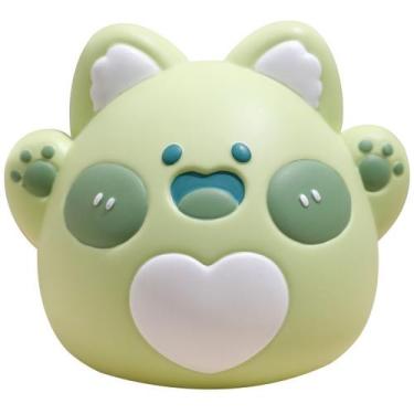 Imagem de Banco de moedas de animais de PVC Cute Cartoon Cat Money Bank 17x13x15