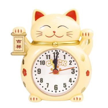 Imagem de Despertador Cute Lucky Cat Design Tradicional Chinês - yiweisai