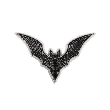 Imagem de Broche Pin Halloween Bat Design Alloween em liga leve 3,1 x 2 cm 3g - 