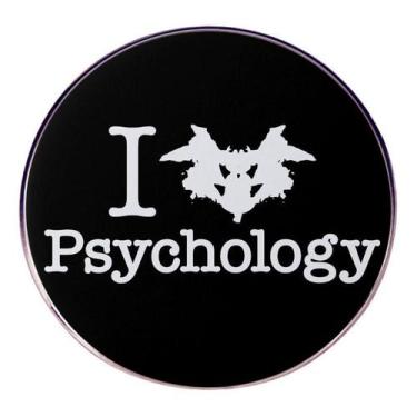 Imagem de Alfinetes de broche I Love Psychology Rorschach Inkblot Design - yiwei