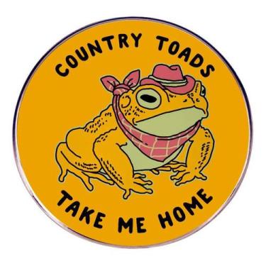Imagem de Blusa Brooch Pin Country Toads Cartoon Frog em liga leve 3x3cm - yiwei