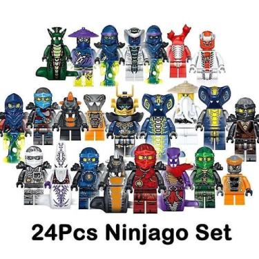 Imagem de Conjunto de minibonecos Ninjago Kai Jay Sensei Wu Master x24 - Gloome 