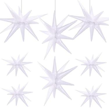 Imagem de Star Balloons Cadeya Huge White Explosion, 8 unidades para festa