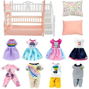 Imagem de Conjunto de roupas e acessórios para bonecas Chelsea Dolls eUmbhoa