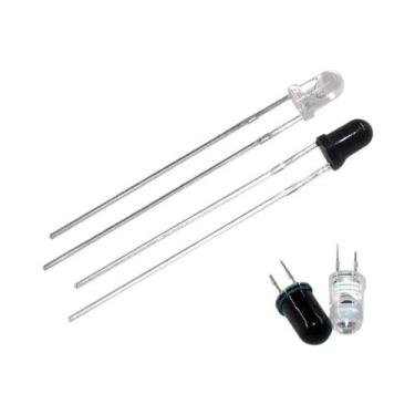 Imagem de Kit De Diodos Emissor E Receptor Infravermelho 3mm 5mm 940nm 20 40PCS 