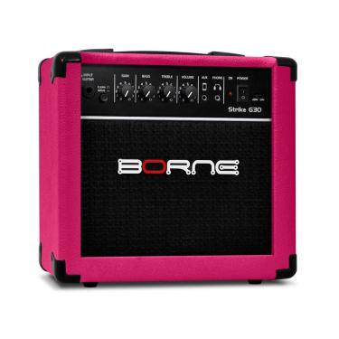 Imagem de Cubo  Amplificador  De Guitarra Borne - Strike G30 - Rosa