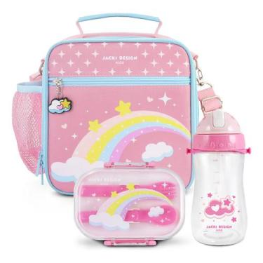 Imagem de Bolsa Lancheira Térmica Infantil Marmita Garrafinha Escolar - Jacki De