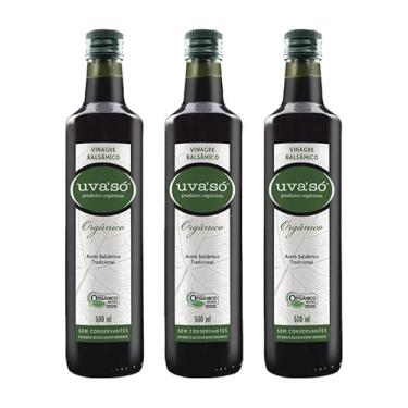 Imagem de Kit 3X: Vinagre Balsâmico Orgânico Uva Só 500ml