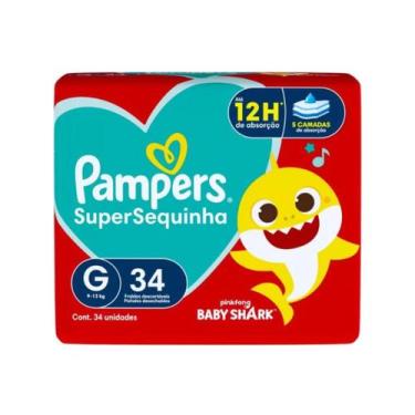 Imagem de FRALDA PAMPERS SUPER SEQUINHA G 34un