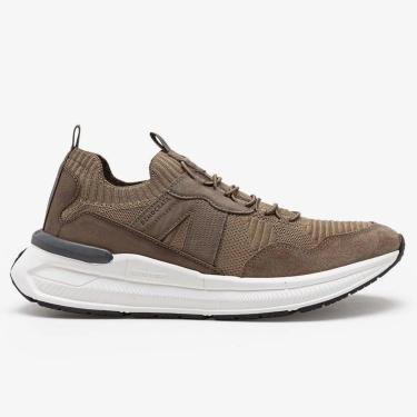 Imagem de Sapatênis Masculino Brad Ultra Light Knit Democrata - Bege-Masculino