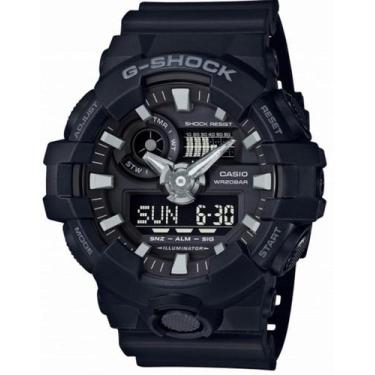 Imagem de Relógio CASIO G-SHOCK masculino anadigi GA-700-1BDR