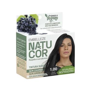Imagem de Tintura Vegana Natucor Embelleze, Preto Intenso 1.00