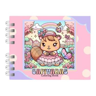 Imagem de Livro de Colorir PERSONAGENS Holográfica A5  Papel 180g, Espiral Wire-