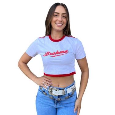 Imagem de Cropped Country T-shirt Feminino Cowgirl Circuito Brahma TXC Original,