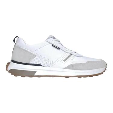 Imagem de Tênis Sapatênis Pegada Casual 110751 Couro Branco Masculino, Branco, 4