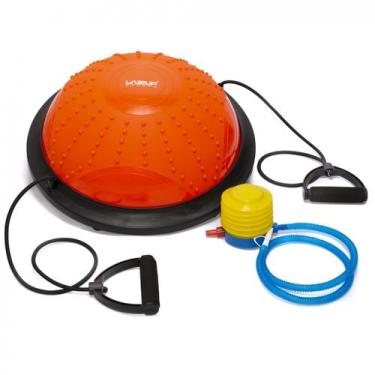 Imagem de Meia Bola de Equilíbrio Bosu Com Elásticos Extensores e Inflador 46cm 